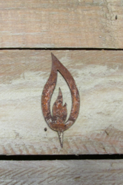 Vlam 5 cm roest (W66)
