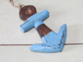 Anker-hout-blauw 10 cm
