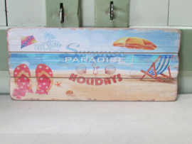 Summer tekstbord  34x15 cm