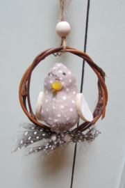 Vogeltje in kransje