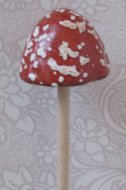 Paddenstoel op steker 6 cm (nr2)