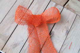 Strik jute band oranje