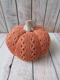 pompoen van stof 15 x13 cm (S21)