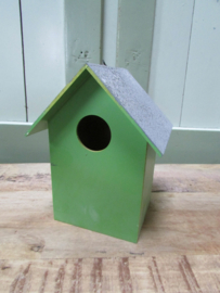 Vogelhuis groen 17x13 cm