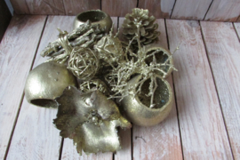 Decoratie goud 14 delig (nr 112)