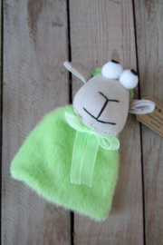 Eierwarmer schaap groen  8x14x4 cm per stuk (S1)