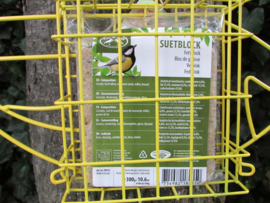Vogel vetblokhouder incl vetblok, geel