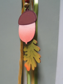 Guirlande herfst met uil 70 cm lang