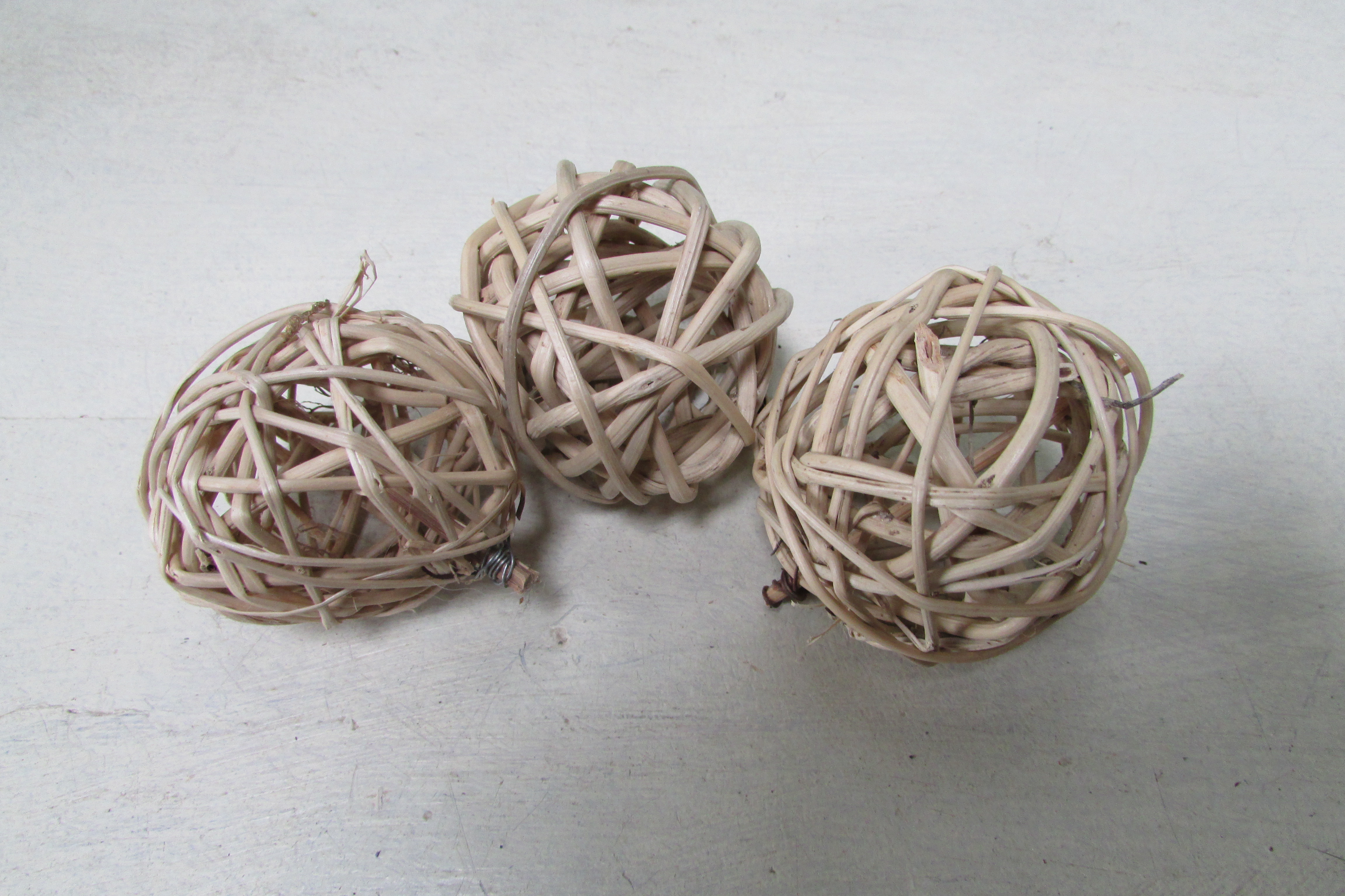 Bal naturel 5 cm 3 stuks (D258)
