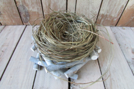 Nest met houtjes 15,5 cm