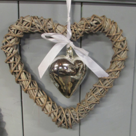 Hart met kerstbal (nr38)