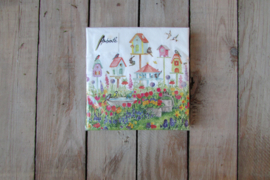 Servetten Birdhouses (klein formaat)