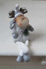 Rendier 12 cm met bungelbeentjes (BB37)