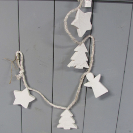 Kerstguirlande van hout (nr19/nr57)