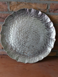 Onderbord kunstof "zilver" 33 cm