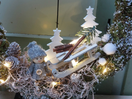 It's snowing DIY pakket krans met haak 
