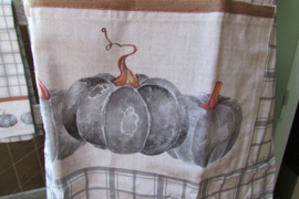Keukenschort Pompoen grijs Clayre & Eef