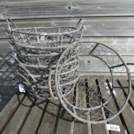 Mand met kippengaas