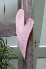 Hart roze 18 cm (W7)