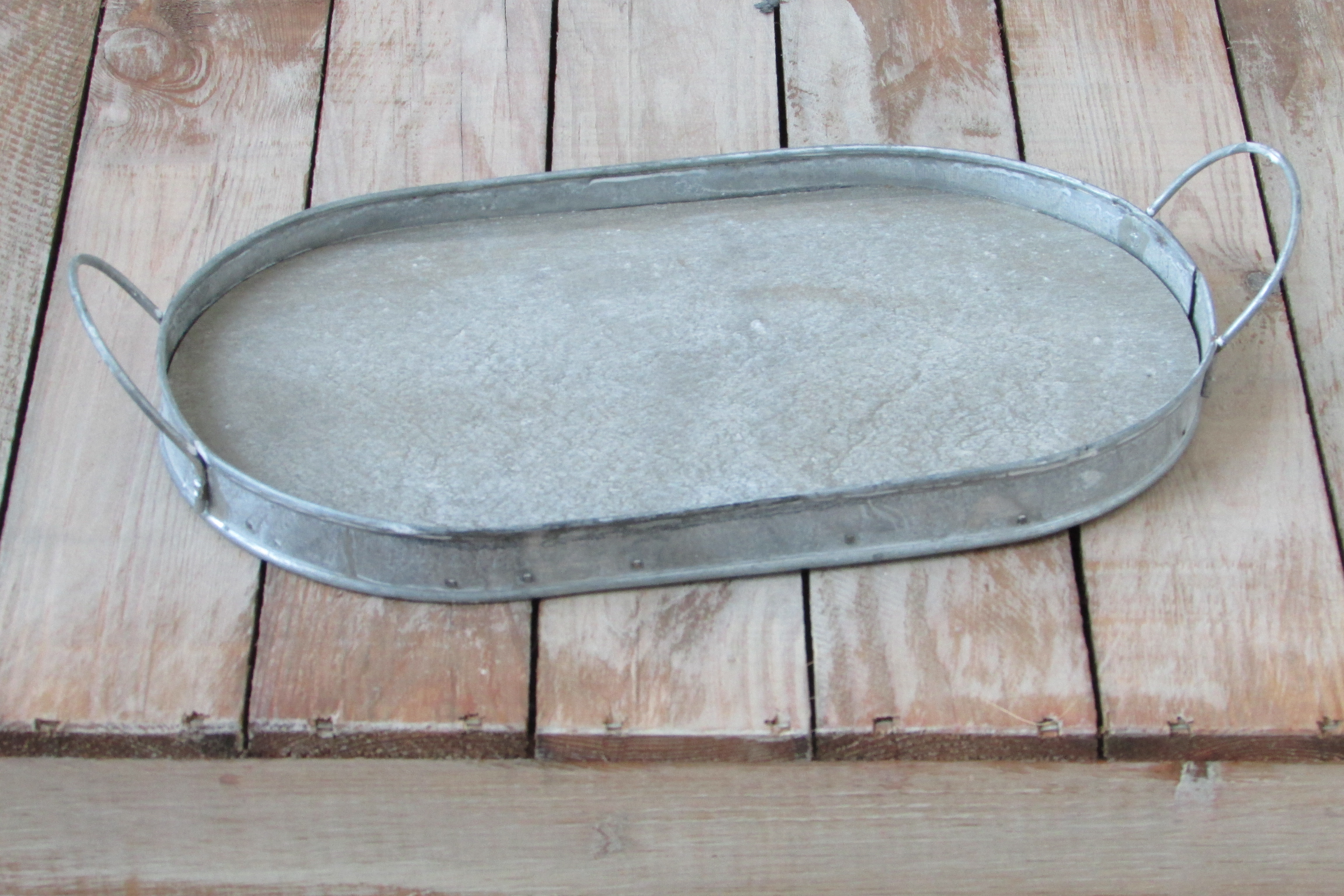 Zinken dienblaadje 32 cm