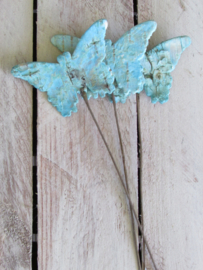Bijsteker-vlinder-blauw 3 stuks