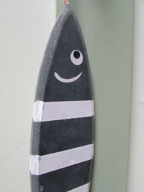 Vis-hout-d.grijs/wit 29x5 cm