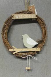 Kransje met vogeltje 20 cm