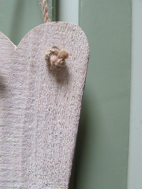 Hart-hout-white wash-50 cm
