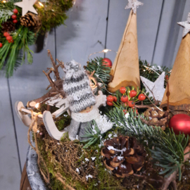 Gezelligheid op de kersttafel (thuisworkshop pakket)