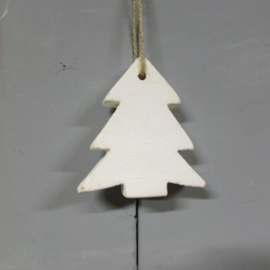 Kerstboom krijtverf 9 cm