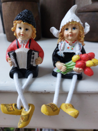 Bungelbeentjes Volendammertje 8 cm hoog (2 stuks)