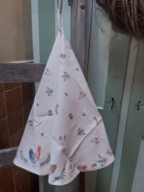 Keukendoek rond kip en haan van Clayre&Eef