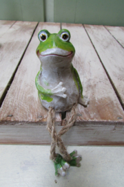 Kikker met bungelbeentjes 8 cm