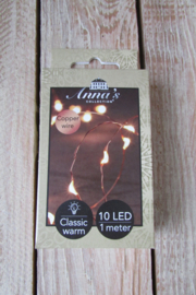 10 LED lamps koper draad (nr41)