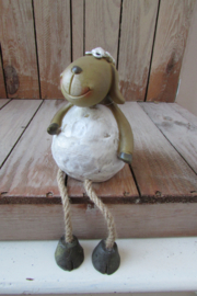 Schaap met bungelbenen  13 cm (groot)