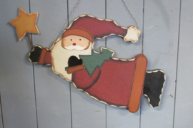 Kerstman paneel 60x30 cm