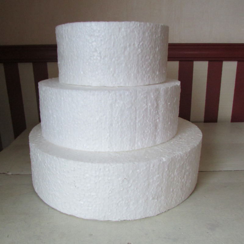 Styropor cake 20 cm | Creatief zijn: papier-maché, piepschuim, droogmaterialen,schelpen e.d | Elsje`s webshop