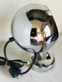 industrial chromed bol desk table lamp 1960s