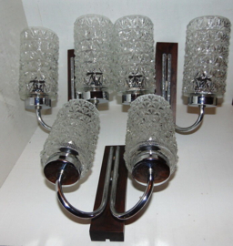 3 stunning identical vintage wall lights – Lovely design 1960’s 1970’s