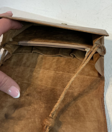 fijne slangen lederen schoudertas