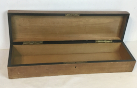 houten opberg koffertje, box, handgeschilderd