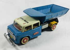 MF717 Vintage metalen speelgoed dumptruck vrachtwagen