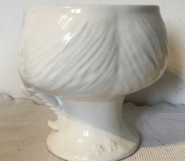 vintage  keramiek hoofdvaas, bloempot , deco
