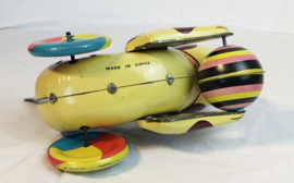 mechanische blikken hond met bal ,  tin toy *