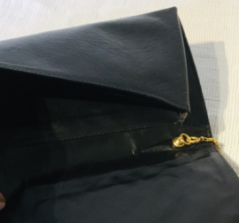 lederen patchwork schoudertas -handtas clutch