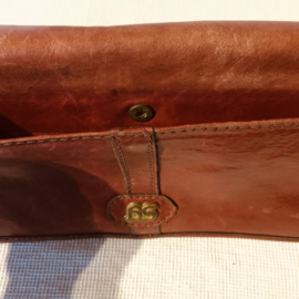 BS lederen  handtas, clutch