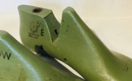 schoenmallen, groen harde plastic