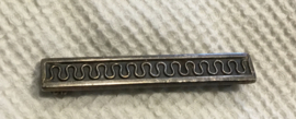 Staafbroche, art deco , zilver