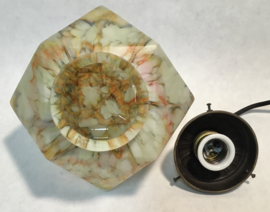 Antique Art Deco marble glass lamp ceiling light