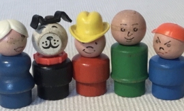 fisher price , houten figuurtjes, little people